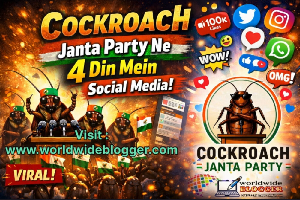 कॉकरोच जनता पार्टी ने 4 दिन में हिलाया सोशल मीडिया