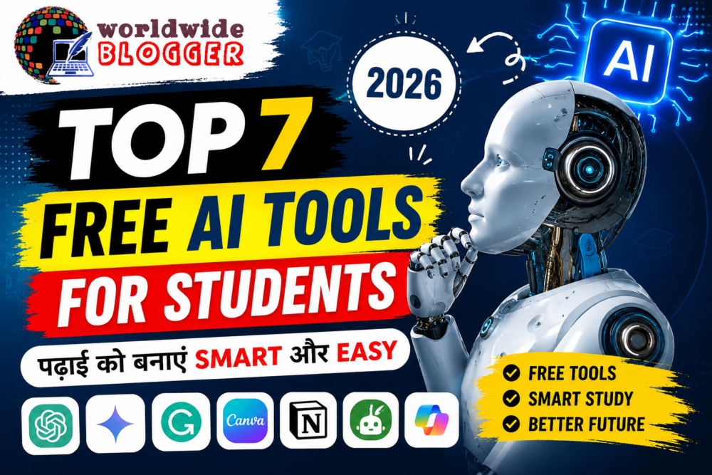Top 7 Free AI Tools For Students in 2026 | पढ़ाई और Career के लिए Best AI Tools