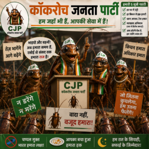 cochroach janta party ki funny image
