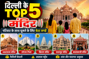 दिल्ली के 5 सबसे प्रसिद्ध मंदिर | Family के साथ घूमने की बेहतरीन जगहें 2026