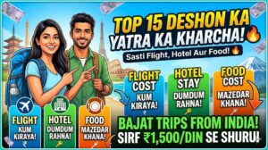 Top 15 Deshon Ki Yatra Ka Kharcha: Flight, Hotel Aur Food Cost